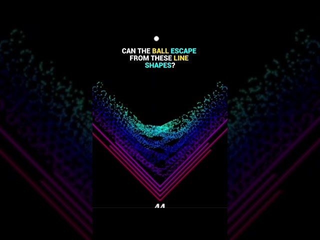 Will The Ball Make It Out Of The Maze? #satisfying #shorts #simulation #ball