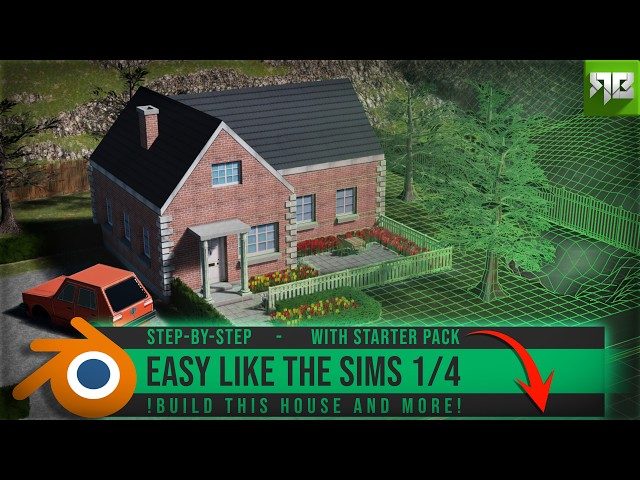Blender 5 Beginner Tutorial 1/4 + Starter Pack 2026 | Build your first Scene!