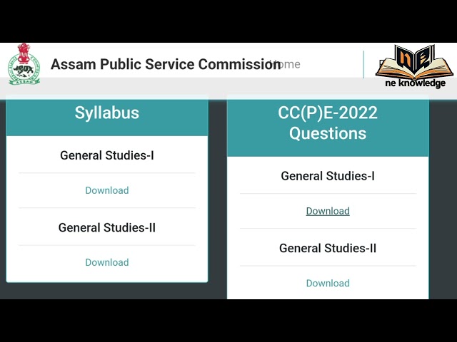 APSC New Exam Syllabus 2025 || APSC Prelims and Mains Exam Complete details A to Z