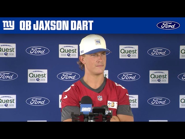 Jaxson Dart: 'I think we're taking steps each day' | New York Giants