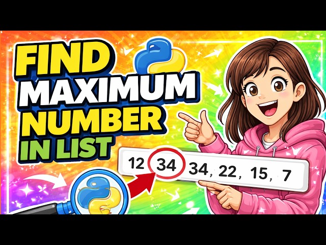 Find Maximum Value in a List (Without max Function) | Python & GCSE Computer Science
