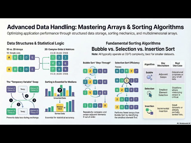 Intro to Programming Chapter 8 - Advanced Data Handling: Mastering Arrays & Sorting Algorithms