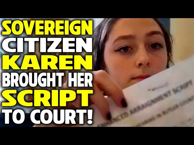 INSUFFERABLE Sovereign Citizen Karen Reads From Her SCRIPT in Court... HUGE Pro Se FAIL!