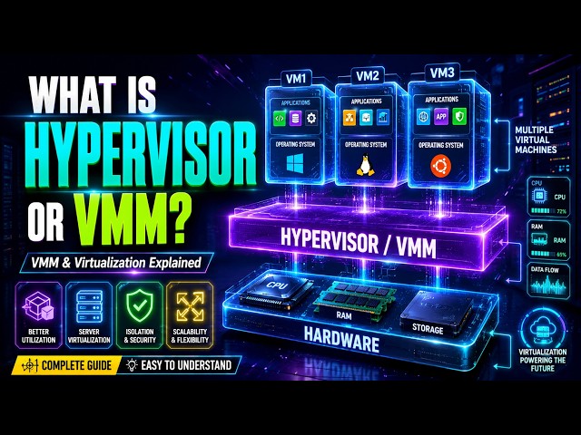 What is Virtual Machine Monitor (VMM) or Hypervisor? | Types of virtualization complete guide