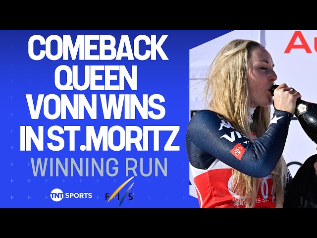 WINNING RUN! Lindsey Vonn rolls back the years with magical Downhill run at St. Moritz