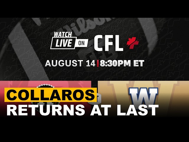 Winnipeg Blue Bombers Shocked As Zach Collaros Returns For Ottawa Clash