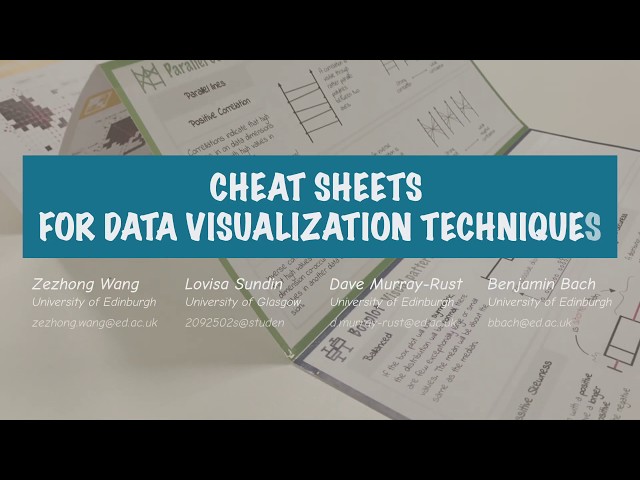 Cheat sheets for Data Visualization Techniques