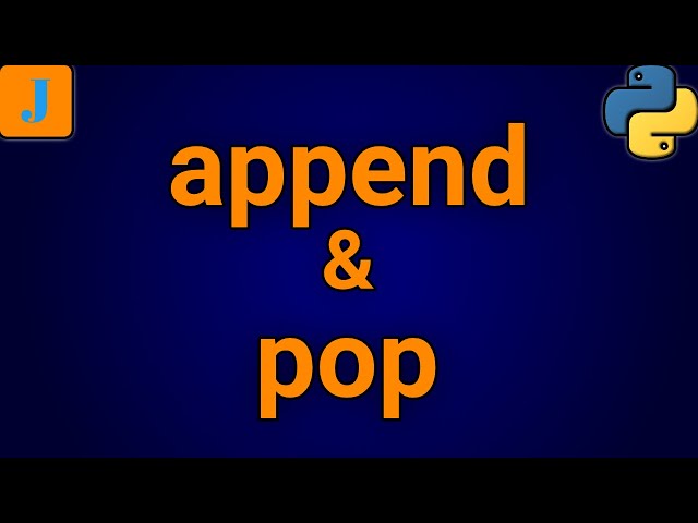 Python append and pop