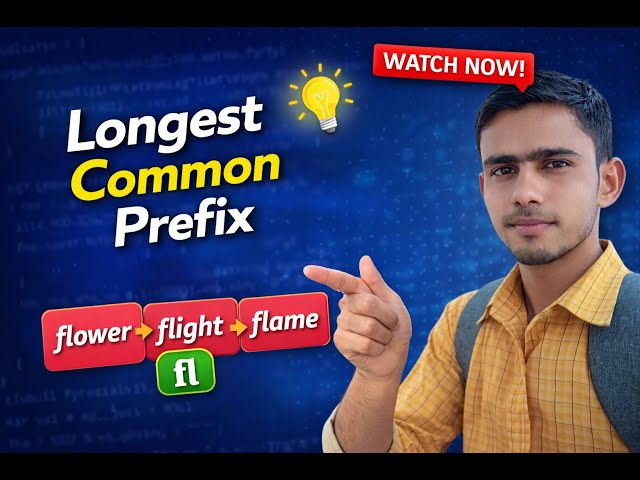 Longest Common Prefix in an Array of Strings (Java – Character-by-Character Approach)