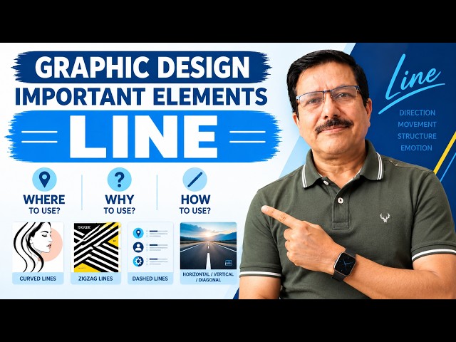 How to Use Lines in Graphic Design — 5 Thumb Rules + Real Examples (Beginner‑Friendly)