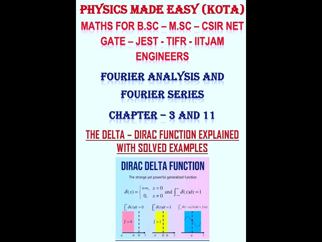 Fourier series; convergence of fourier transform; parseval theorem proof; dirac's delta function;