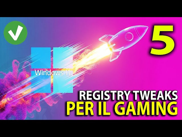 ✅ 5 Migliori TWEAKS per ottimizzare Windows 11 per il Gaming - tutorial #2026