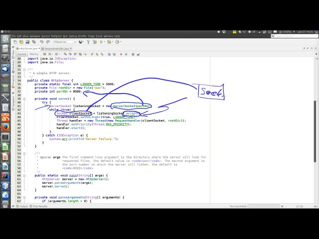 A small TCP example, an HTTP client and an HTTP server