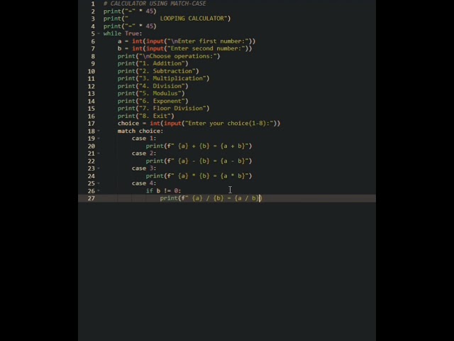“Match-Case Python Trick You Didn’t Know!” #python #codingshorts #learnpython #matchcase #programmer