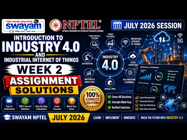 Introduction to Industry 4.0 and Industrial Internet of Things Week 2 Assignment Answers 2026  NPTEL
