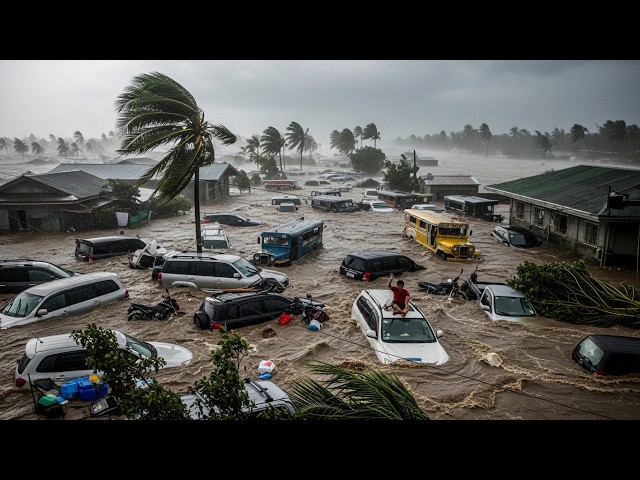 Chaos in Philippines Today! Giant Floods Typhoon Basyang Slams Homes, Bridge in Iligan City
