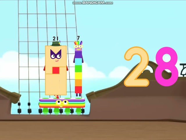 Numberblocks 7 times table on scratch @filmerredcat