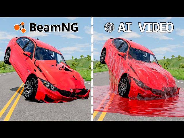 BeamNG vs AI Video | Car Crashes | Beamng.drive | #01