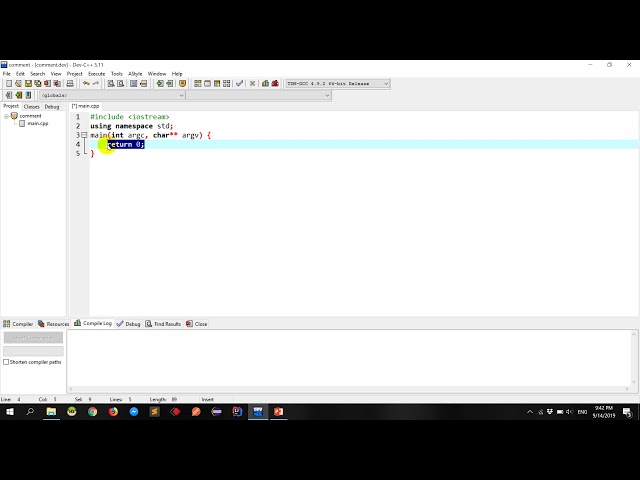 2- C++  Comment