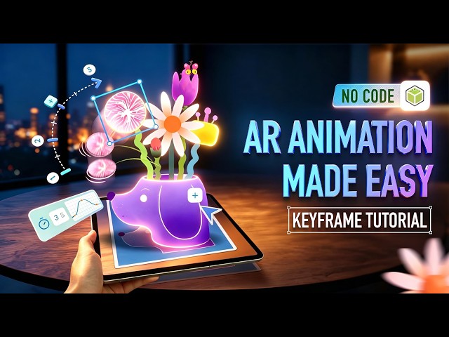How to Animate Anything in AR Without Code | Keyframe Animation Tutorial #kivicube #webar