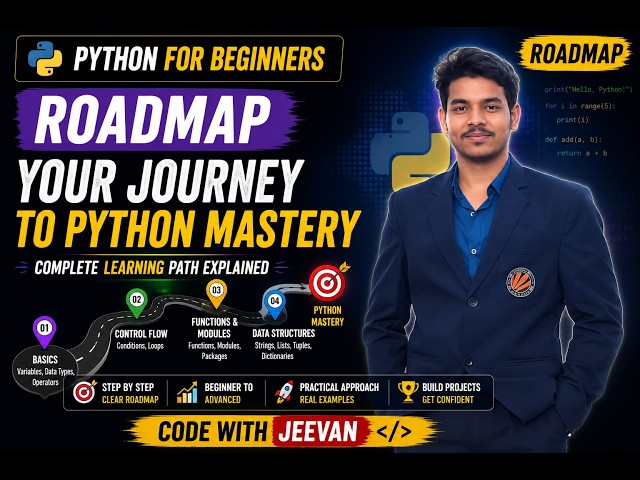 Python Complete Course Roadmap |Complete Playlist Structure |Beginner to Advanced
