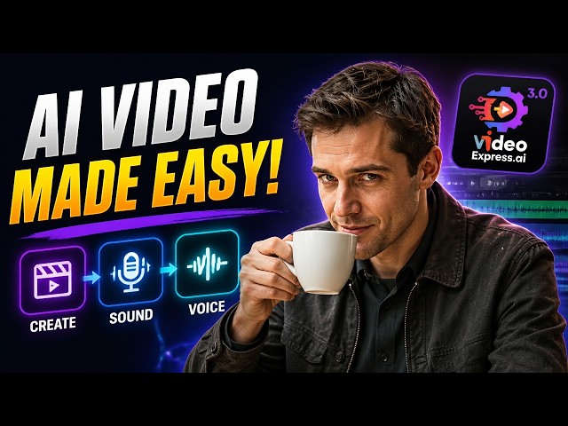 TUTORIAL: Create Video Fromp Prompt + Voice Changer + AI Sound Maker | Video Express AI 3.0