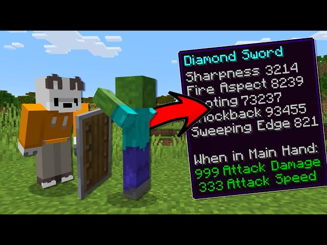 Minecraft But Blocking Enchants Your Inventory