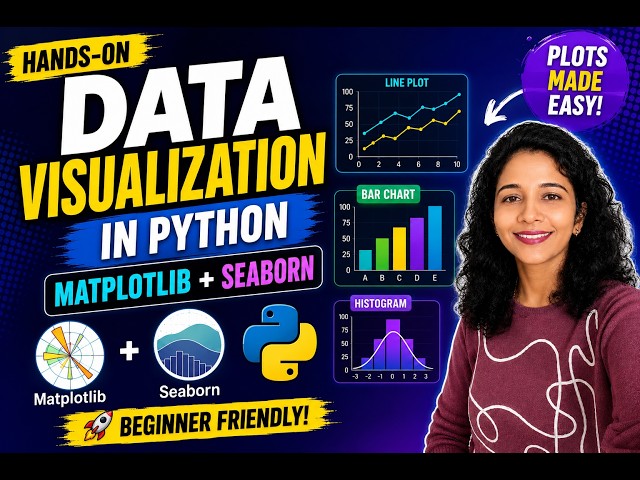 Hands-On Data Visualization in Python | Matplotlib & Seaborn for Beginners
