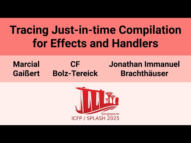 [OOPSLA'25] Tracing Just-in-time Compilation for Effects and Handlers