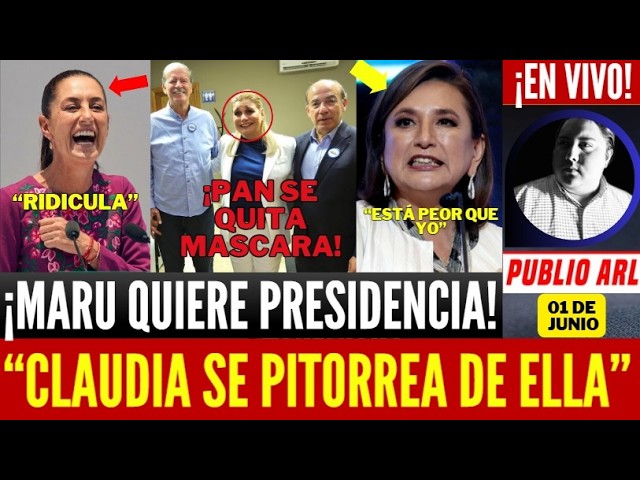 MARTILLAZO EN PALACIO ¡PRESIDENTA HUMILLA A MARU! PAN LA DESTAPA COMO CANDIDATA. FGR VA POR ELLA