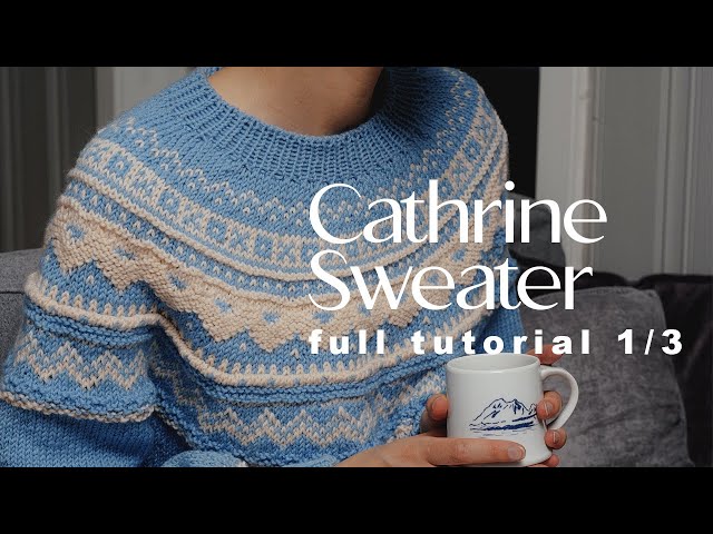 Cathrine Sweater Tutorial - Round-yoke w/short rows. Part 1