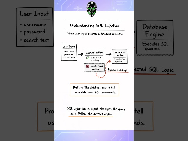 How User Input Turns Into a Database Attack #cybersecurityforbeginners #coding #kali #cybersecurity