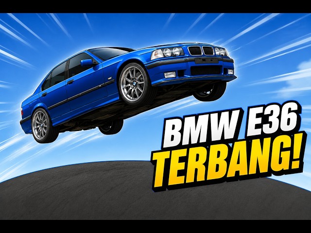 BMW E36 Terbang! 😱🚗💨 di kecepatan 40 KM/Jam