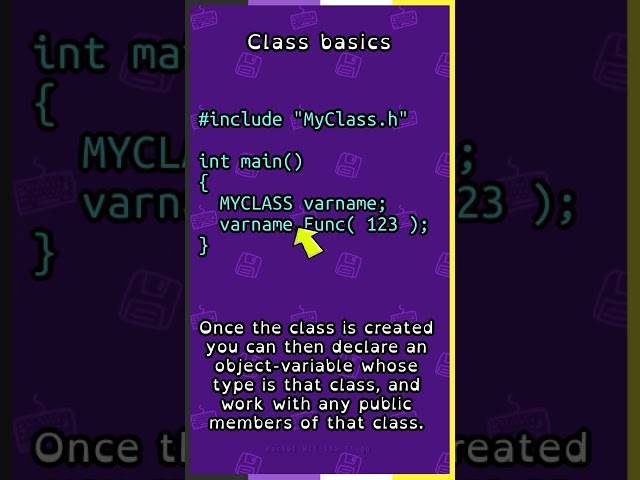 Class basics #cplusplus #cpp #programming #classes #objectorientedprogramming