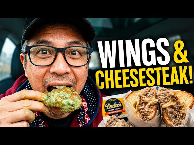 Unbelievable Cheesesteaks and Tasty Chicken With the Duke Sauce at Duke's Steak and Wings!!