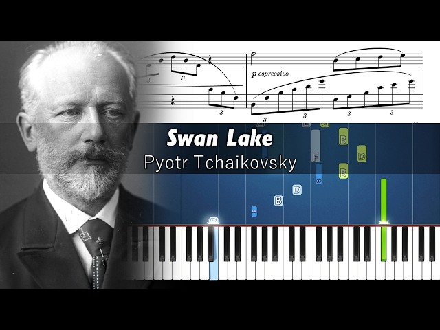 Tchaikovsky - Swan Lake - Piano Tutorial with Sheet Music
