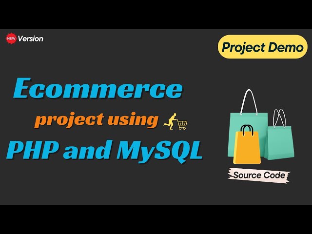 PHP E-commerce Project using MySQL - Project Demo