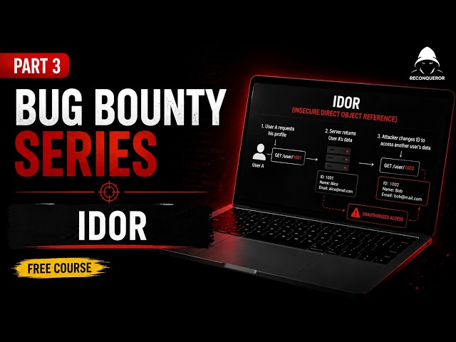 IDOR Vulnerability Explained + Practical Demo | Part 3 Bug Bounty Free Course