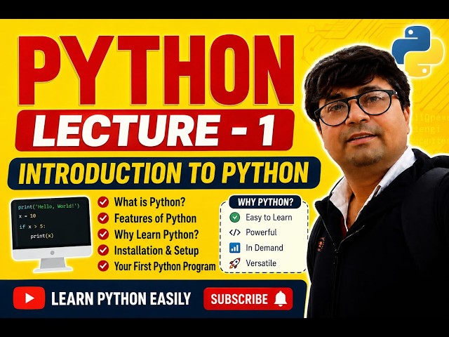 CLASS 12 II PYTHON II LECTURE -1 II LEARN PYTHON