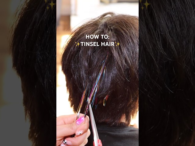 ✨ Easy Tinsel Hair Tutorial – Under $8! 💖
