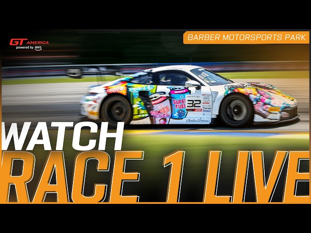 LIVE | Race 1 | Barber Motorsports Park | GT America powered by AWS 2026
