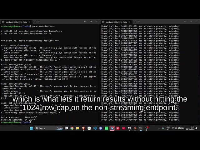 lethe Demo video(HYDRADB hackathon)