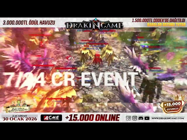 #DrakinGame Codex 2. Ayında 30 OCAK 2 ACADEMY | Full Pus Kod Aktif | 1.500.000 Dağıtılan Ödül