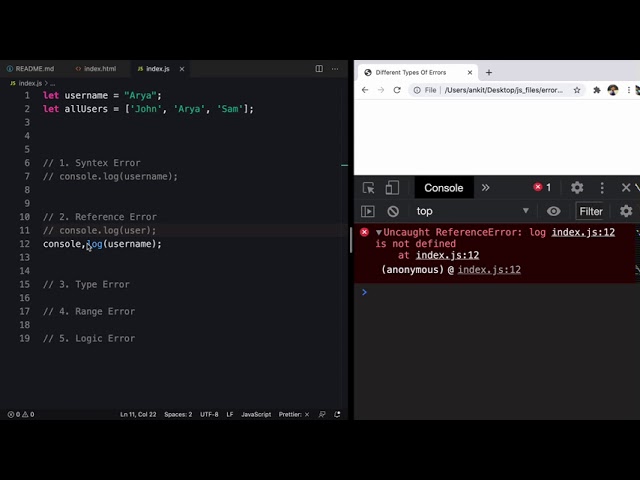 Understanding JavaScript Error Types