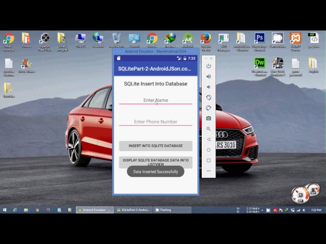 SQLite Database in Android Tutorial Part 2