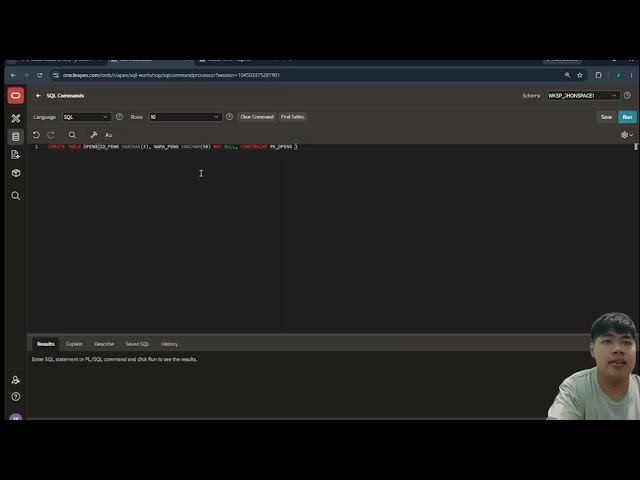 Tutorial melakukan database programing menggunakan oracle apex pt1