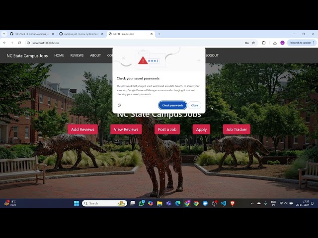 NCSU Campus Job Review System | SE project | NC State