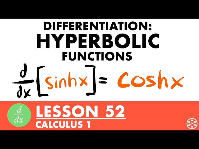 Derivative of Hyperbolic Functions | Calculus Lesson 52 - JK Math