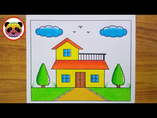 House Drawing / How to Draw a House / drawing house / drawing drawing / easy drawing / chitra