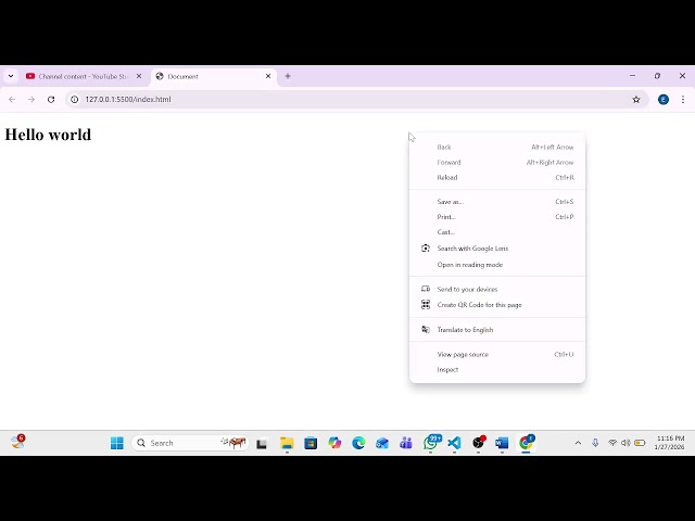 Javascript crash course